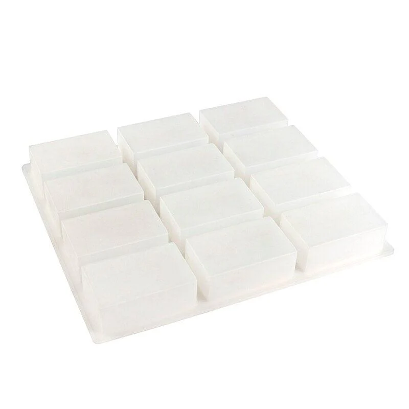 12-Cavity 6-oz Handmade Soap Bar Silicone Mold - Image 5