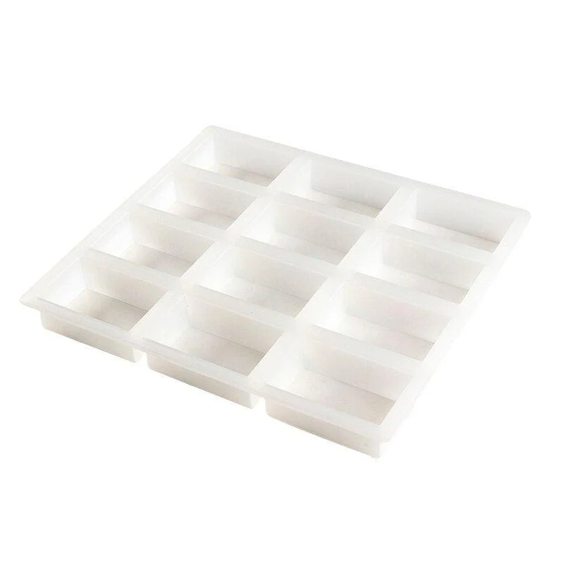 12-Cavity 6-oz Handmade Soap Bar Silicone Mold - Image 6