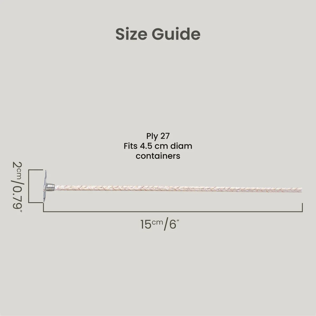 27 Ply Eco Candle Wick Pretabbed & Pre-Waxed - Image 6