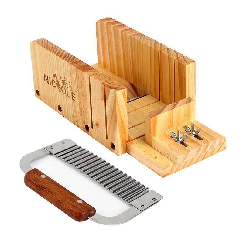 Silicone Soap Mold Set Cutter with Stainless Steel Wavy Blade - Image 3