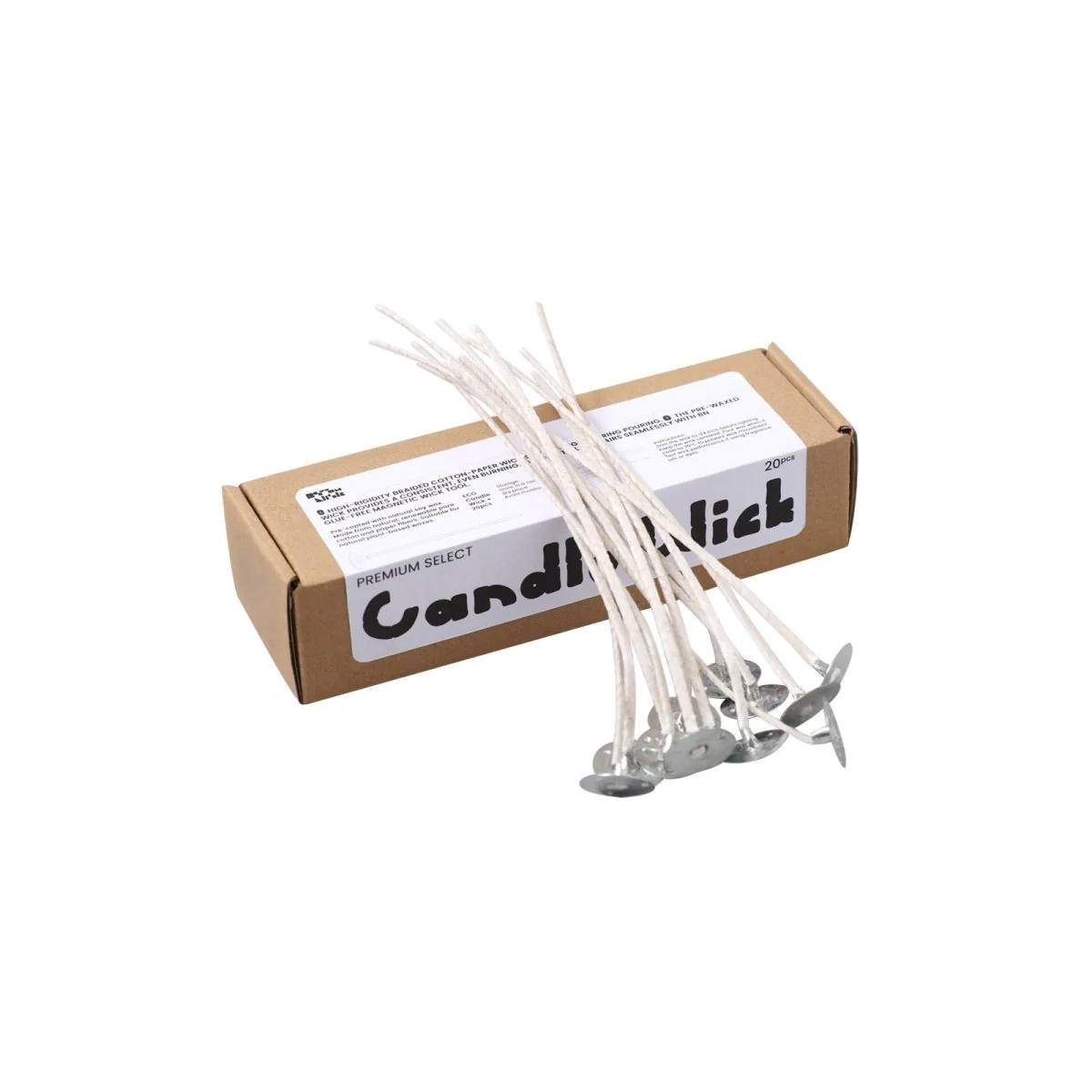 21 Ply ECO Premium Candle Wick Pretabbed & Pre-Waxed - Image 7