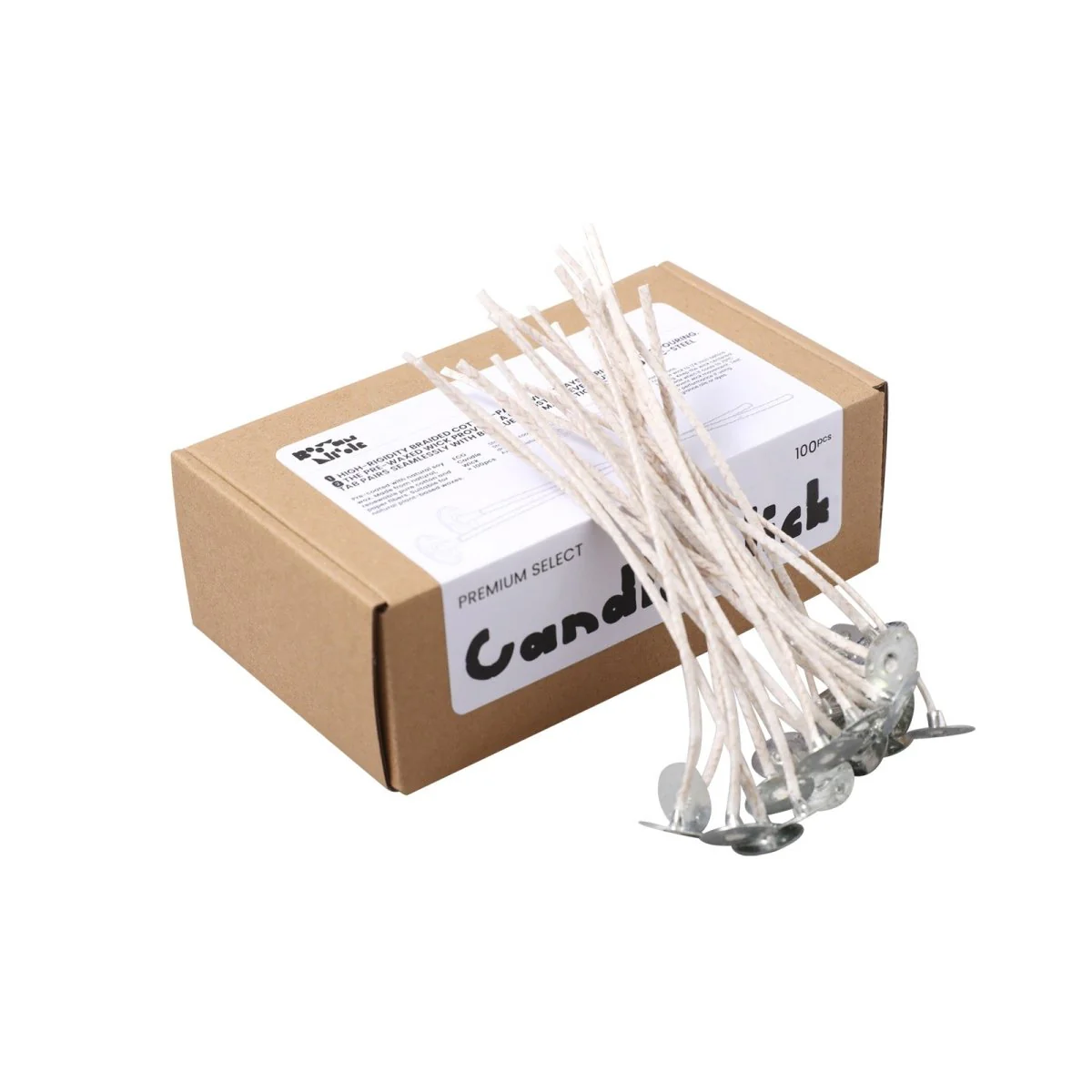 21 Ply ECO Premium Candle Wick Pretabbed & Pre-Waxed - Image 8