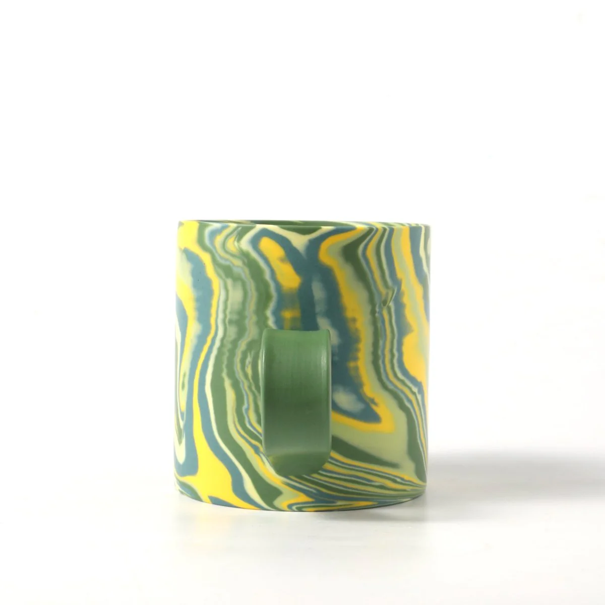 350ml Handmade Green Ceramic Mug - Image 5