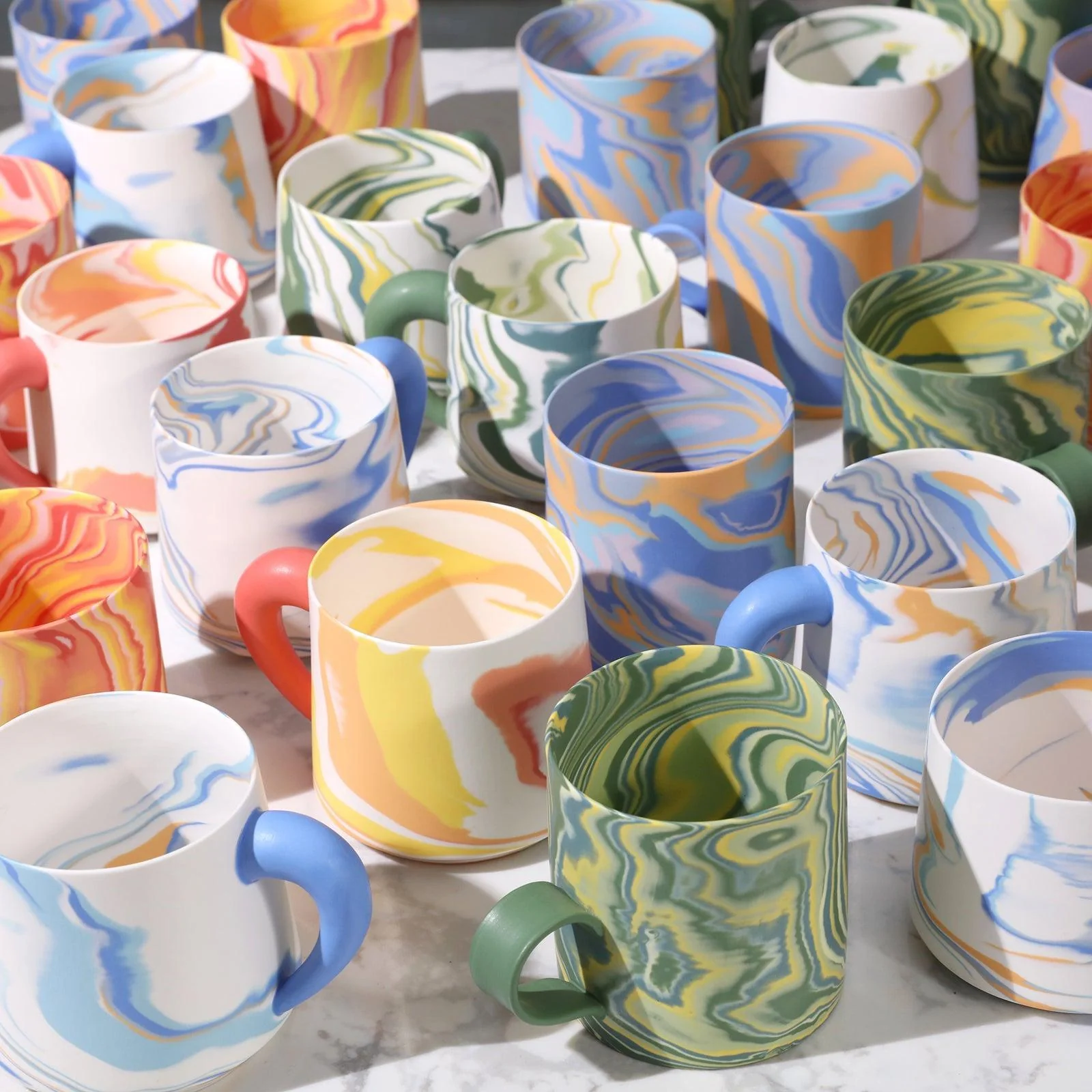 350ml Handmade Red Ceramic Mug - Image 10
