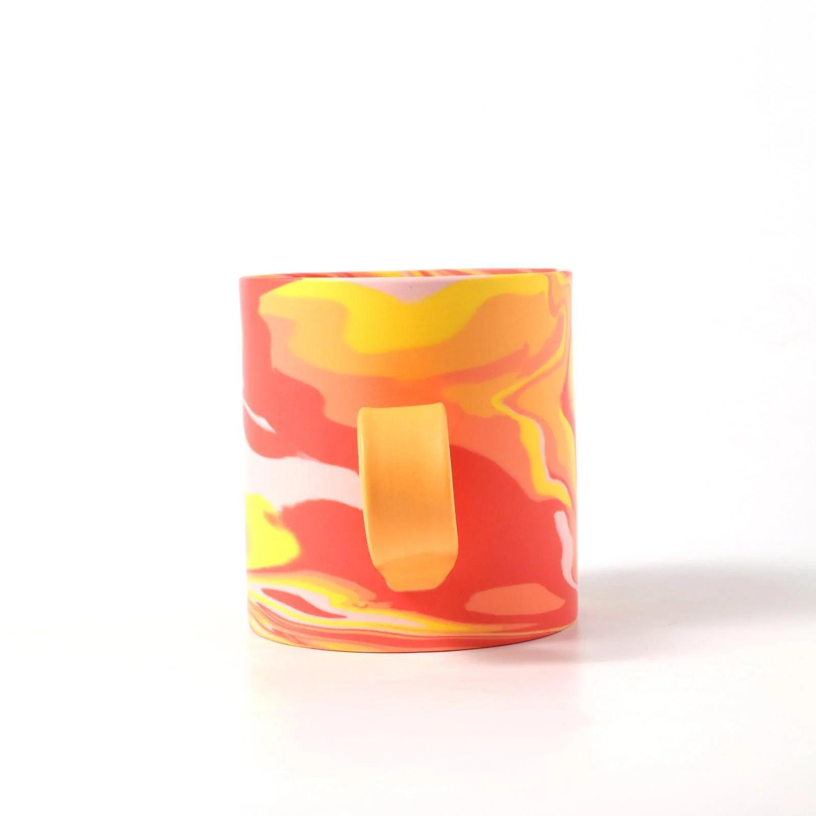 350ml Handmade Red Ceramic Mug - Image 5