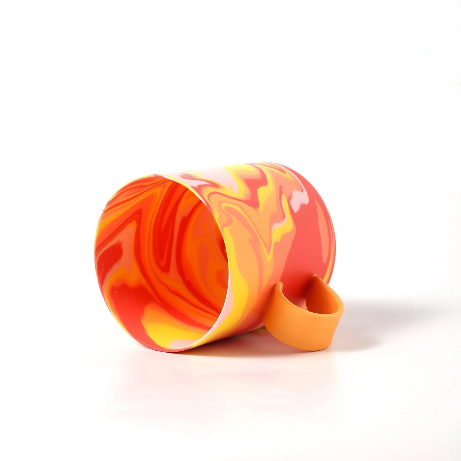 350ml Handmade Red Ceramic Mug - Image 6