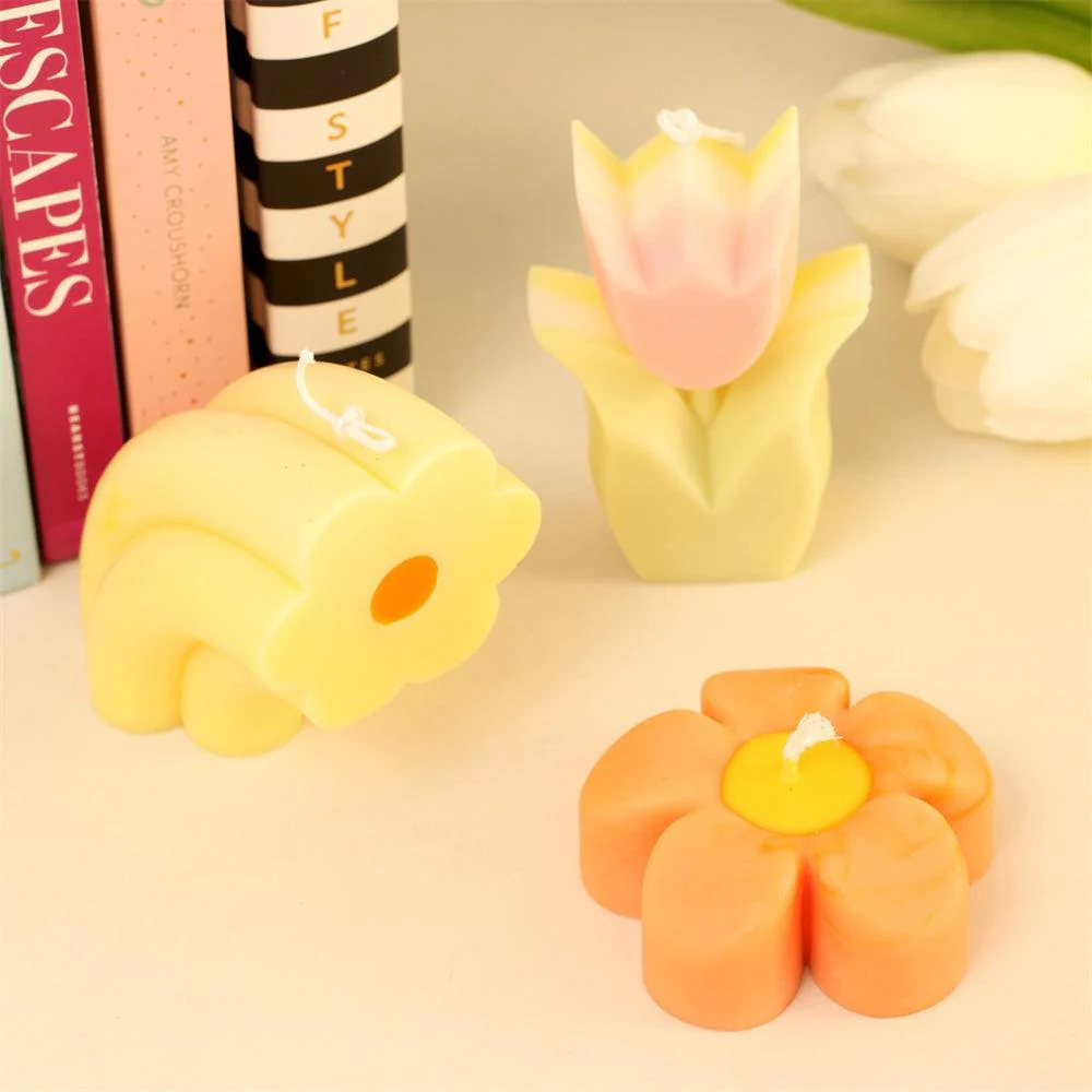 Flower in Bloom Candle Silicone Molds - Image 5