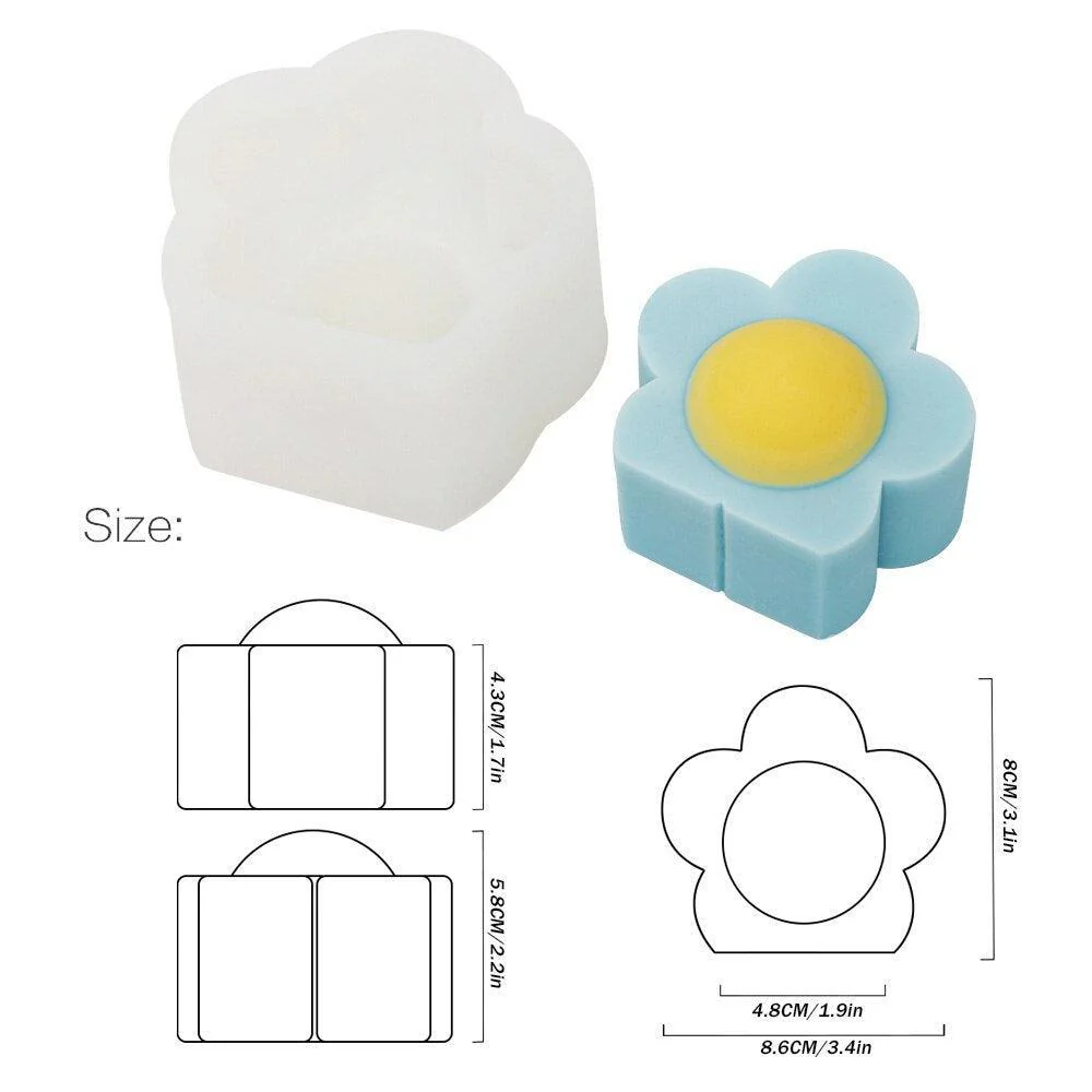 Flower in Bloom Candle Silicone Molds - Image 6
