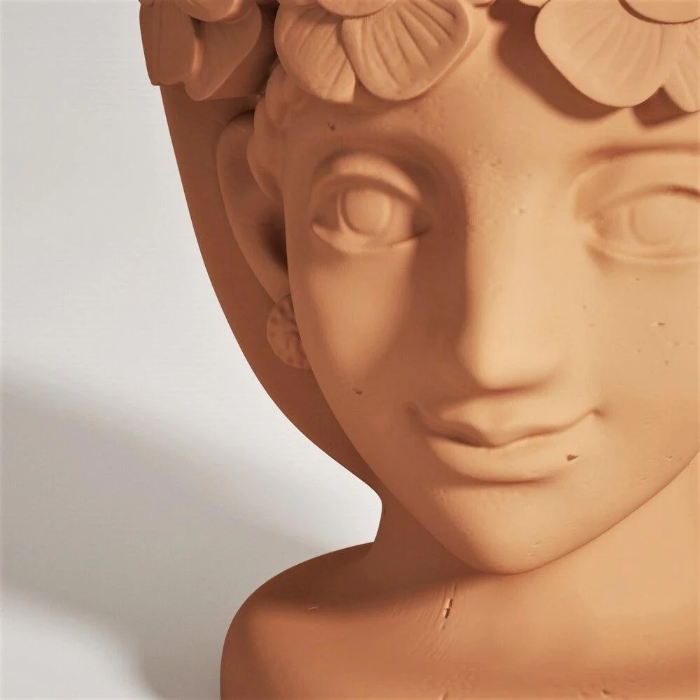Sicilian Moro Head Concrete Plant Pot Silicone Mold - Image 4