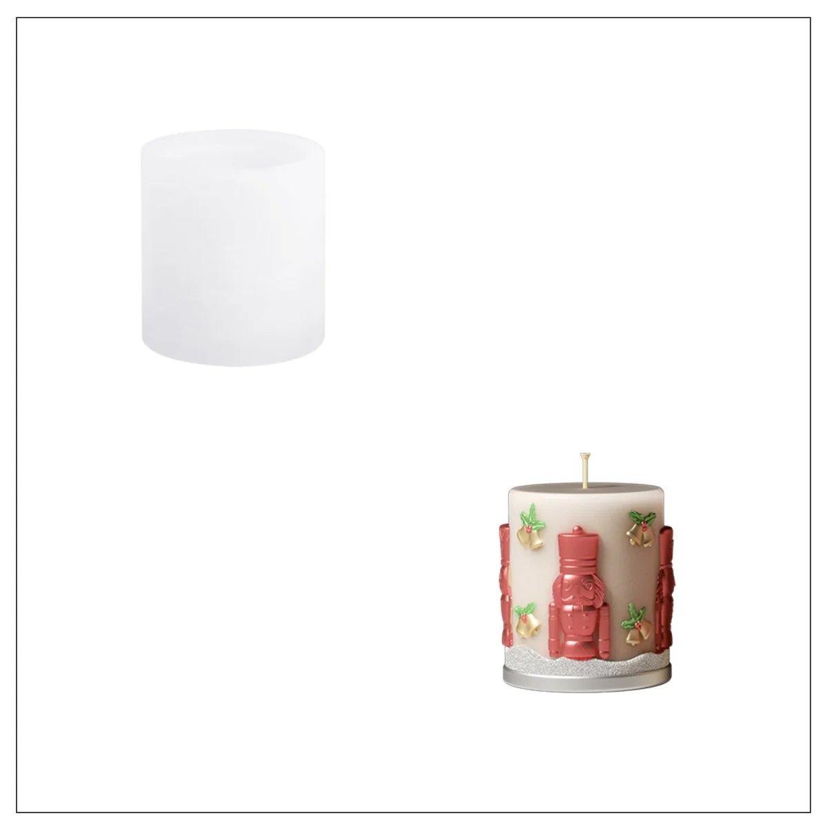 Christmas Reverie  Pillar Candle Mold Set - Image 10