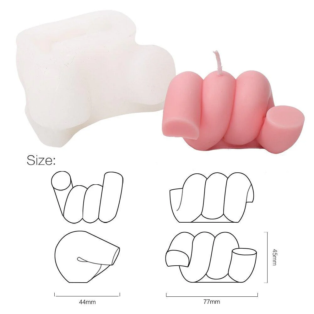 3D Silicone Candle Mold DIY Knot Rope Shape Mould - Image 5