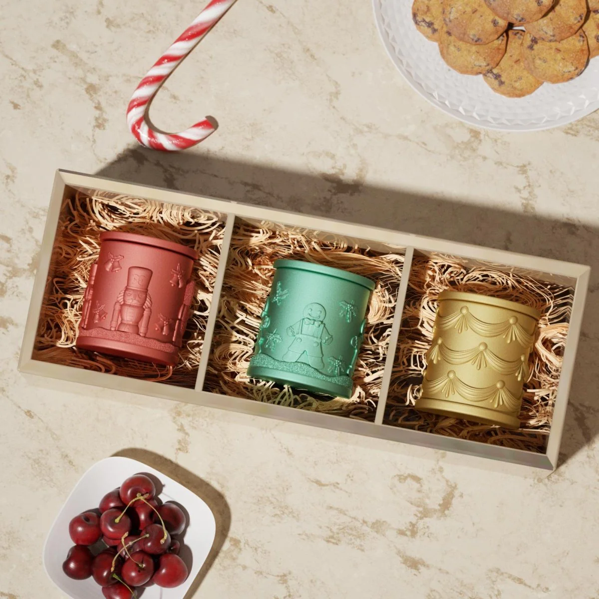 Small Joyful Christmas Tales Candle Jar Silicone Mold & 3.5oz Refill Silicone Mold Collection - Image 9