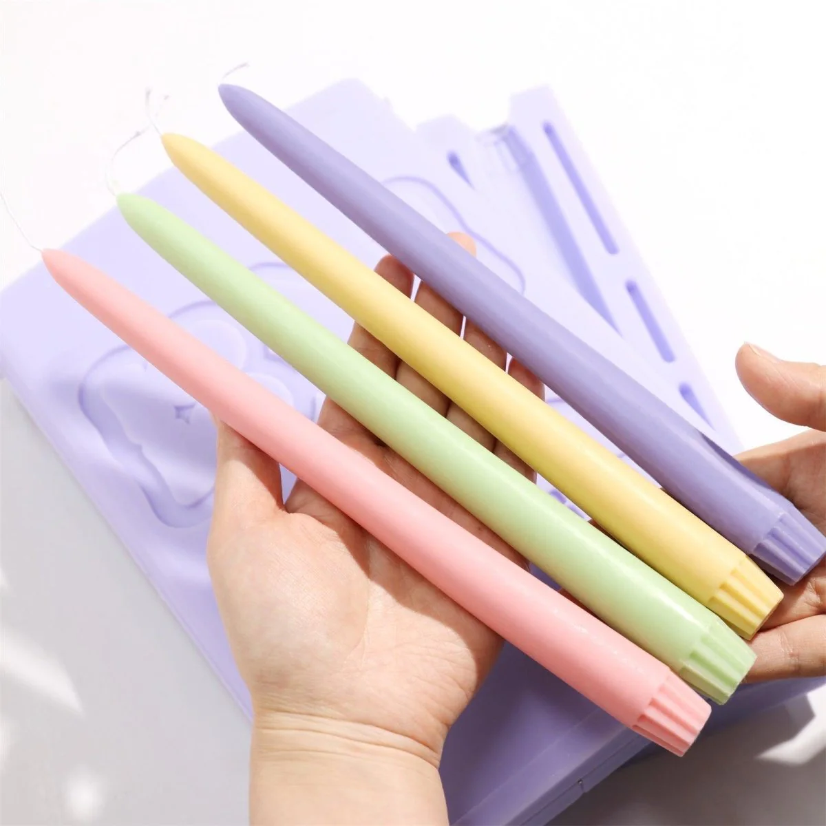 Multi-Cavity Taper Candle Silicone Mold - 4 Cavities - Image 13