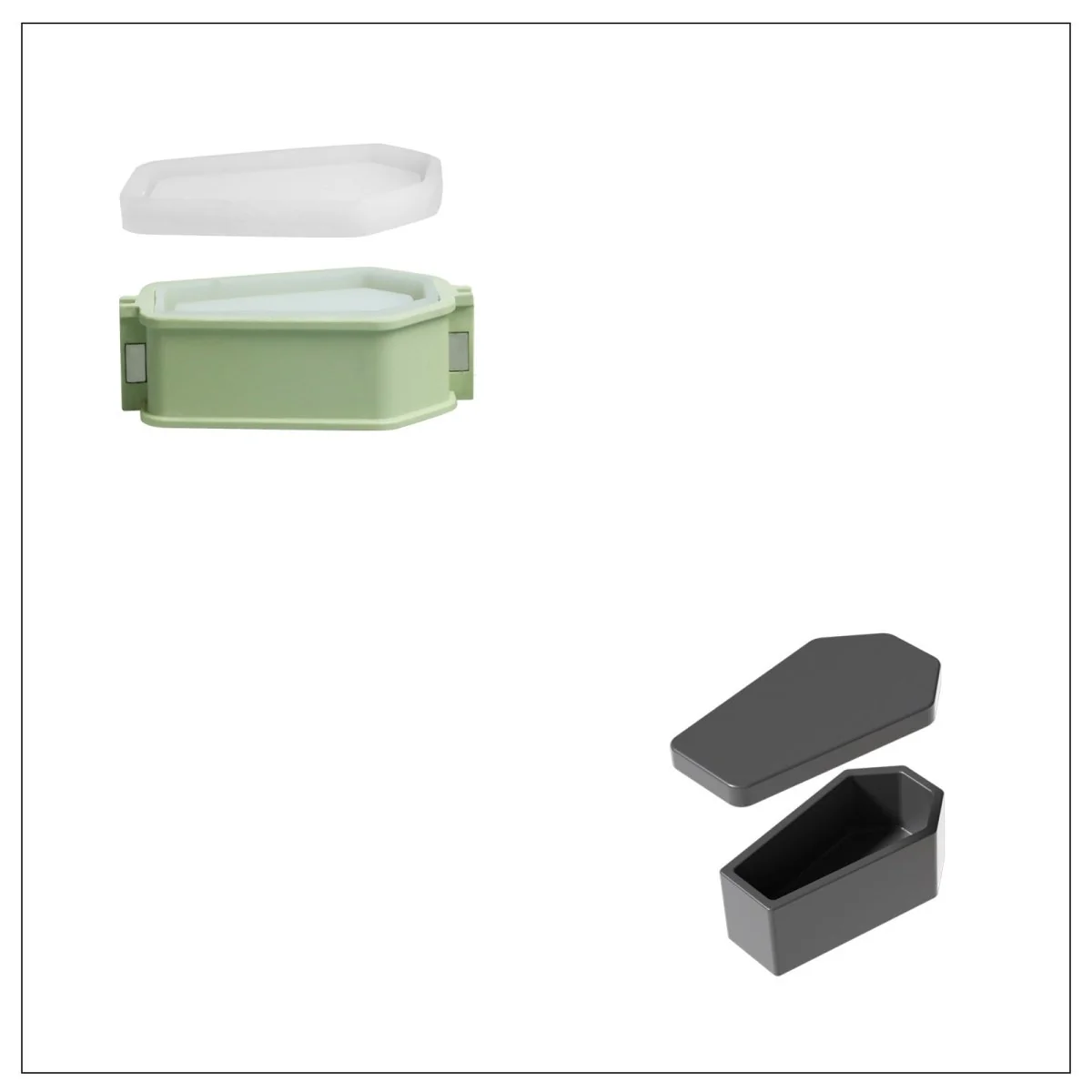 4oz Tricktop Coffins Candle Jar & Refill Silicone Mold - Image 10