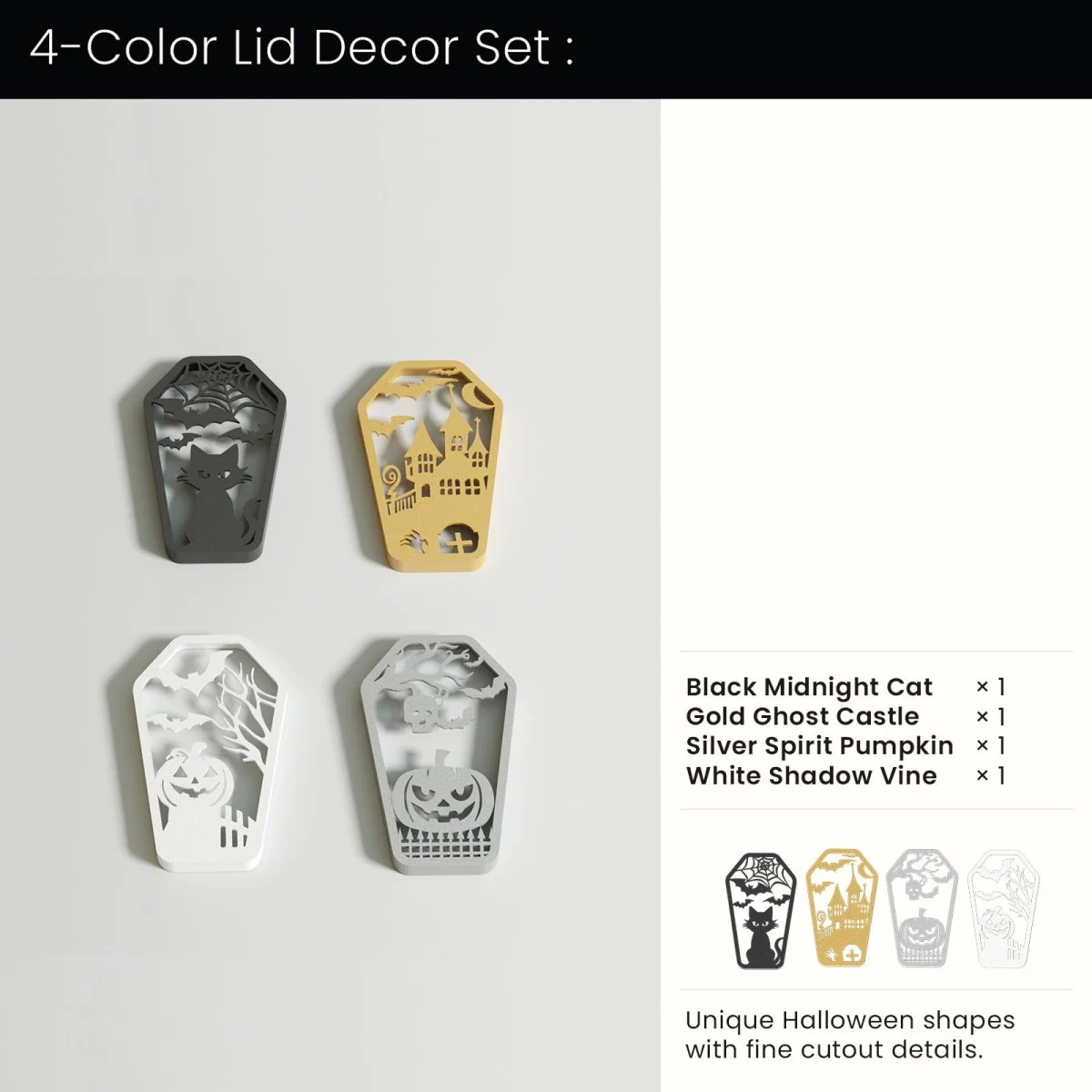 4oz Tricktop Coffins Candle Jar & Refill Silicone Mold - Image 15