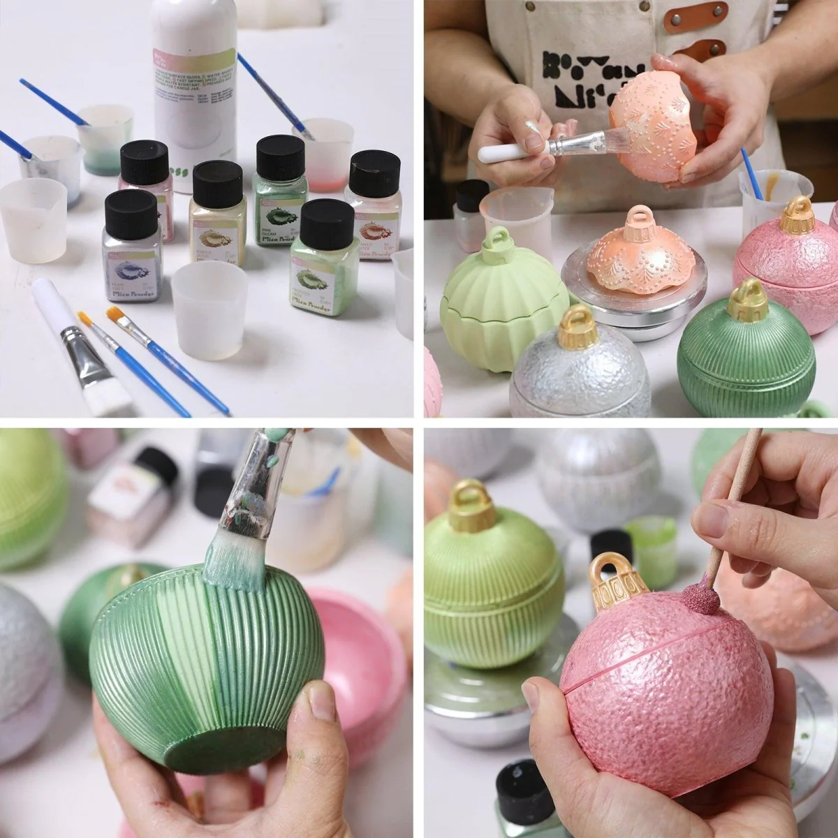 4oz Christmas Twinkle Bauble Candle Jar & Refill Silicone Mold Collection - Image 5
