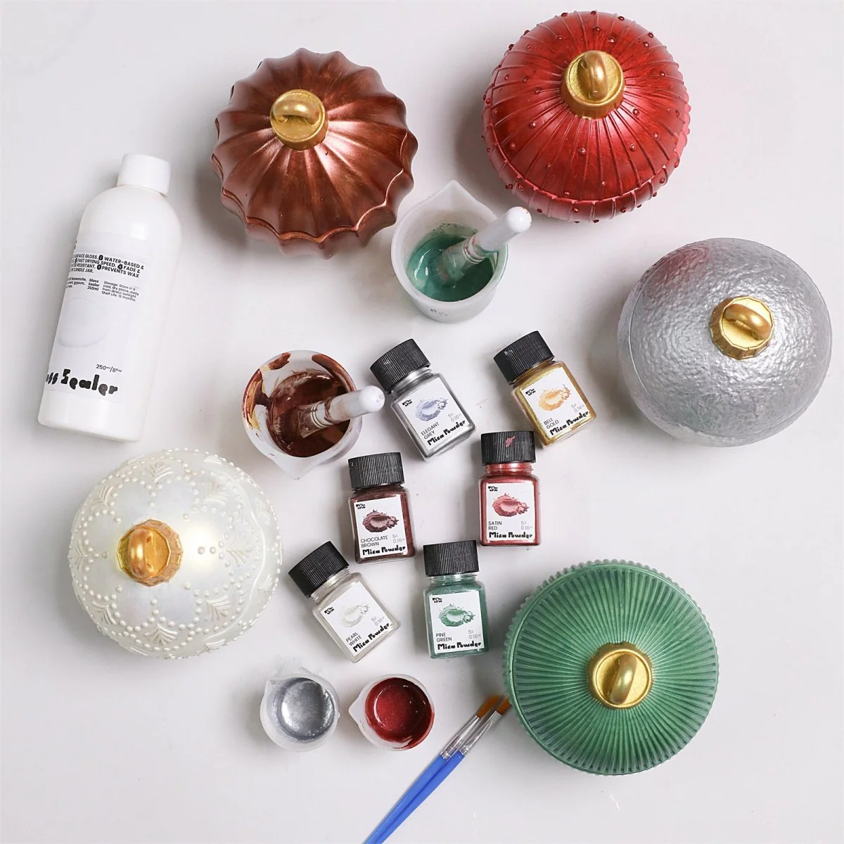 7oz Christmas Twinkle Bauble Candle Jar & Candle Refill Silicone Mold Collection - Image 8