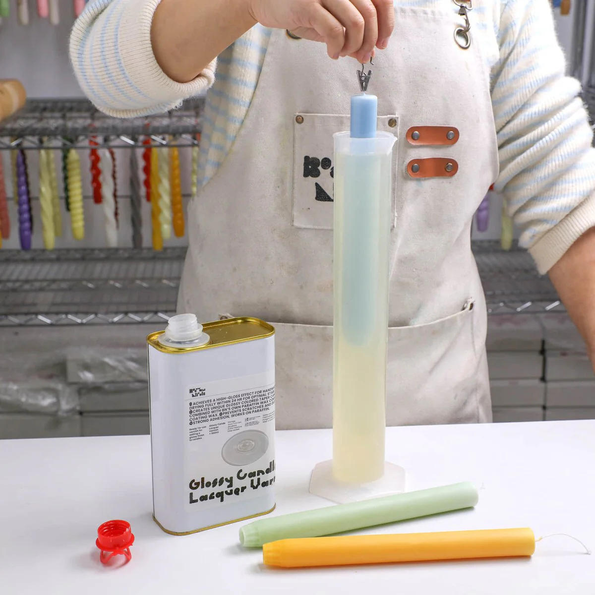 9.3" Simple Classic Taper Candle Silicone Mold - Image 5