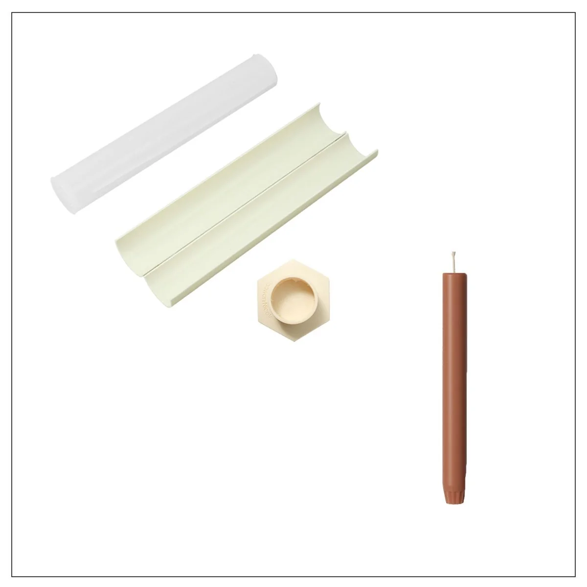 9.3" Simple Classic Taper Candle Silicone Mold - Image 9