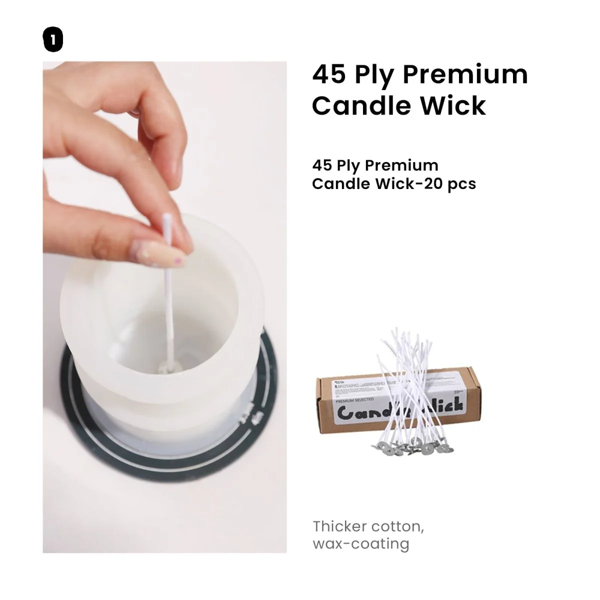 Garland Drapery Candle Jar Silicone Mold & 9 oz Candle Refill Silicone Mold - Image 14