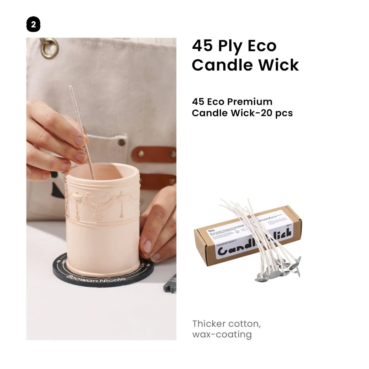 Garland Drapery Candle Jar Silicone Mold & 9 oz Candle Refill Silicone Mold - Image 15
