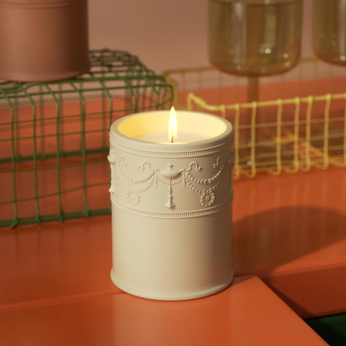 Garland Drapery Candle Jar Silicone Mold & 9 oz Candle Refill Silicone Mold - Image 5