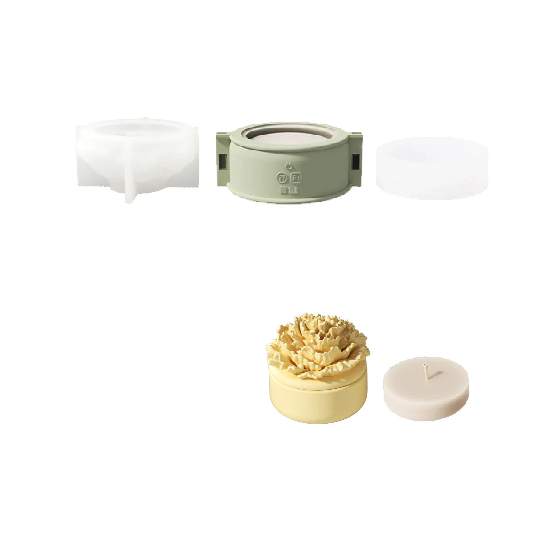 A Little Love Carnation Candle Jar & Candle Refill Silicone Mold Collection - Image 10