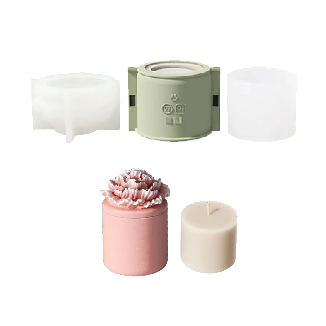 A Little Love Carnation Candle Jar & Candle Refill Silicone Mold Collection - Image 13