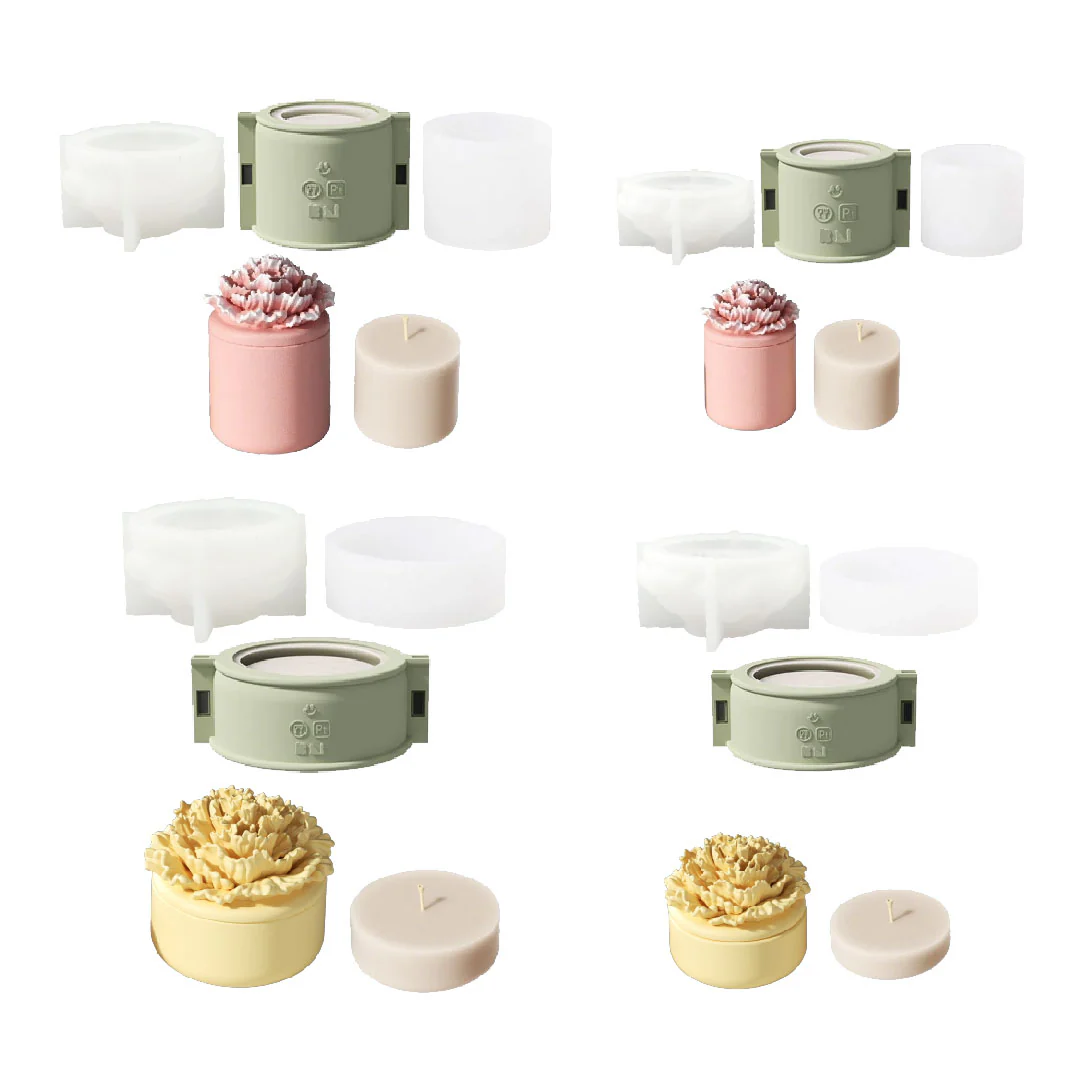 A Little Love Carnation Candle Jar & Candle Refill Silicone Mold Collection - Image 14
