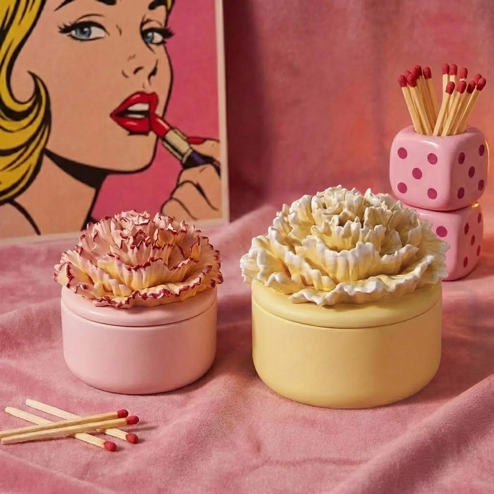 A Little Love Carnation Candle Jar & Candle Refill Silicone Mold Collection - Short - Image 10