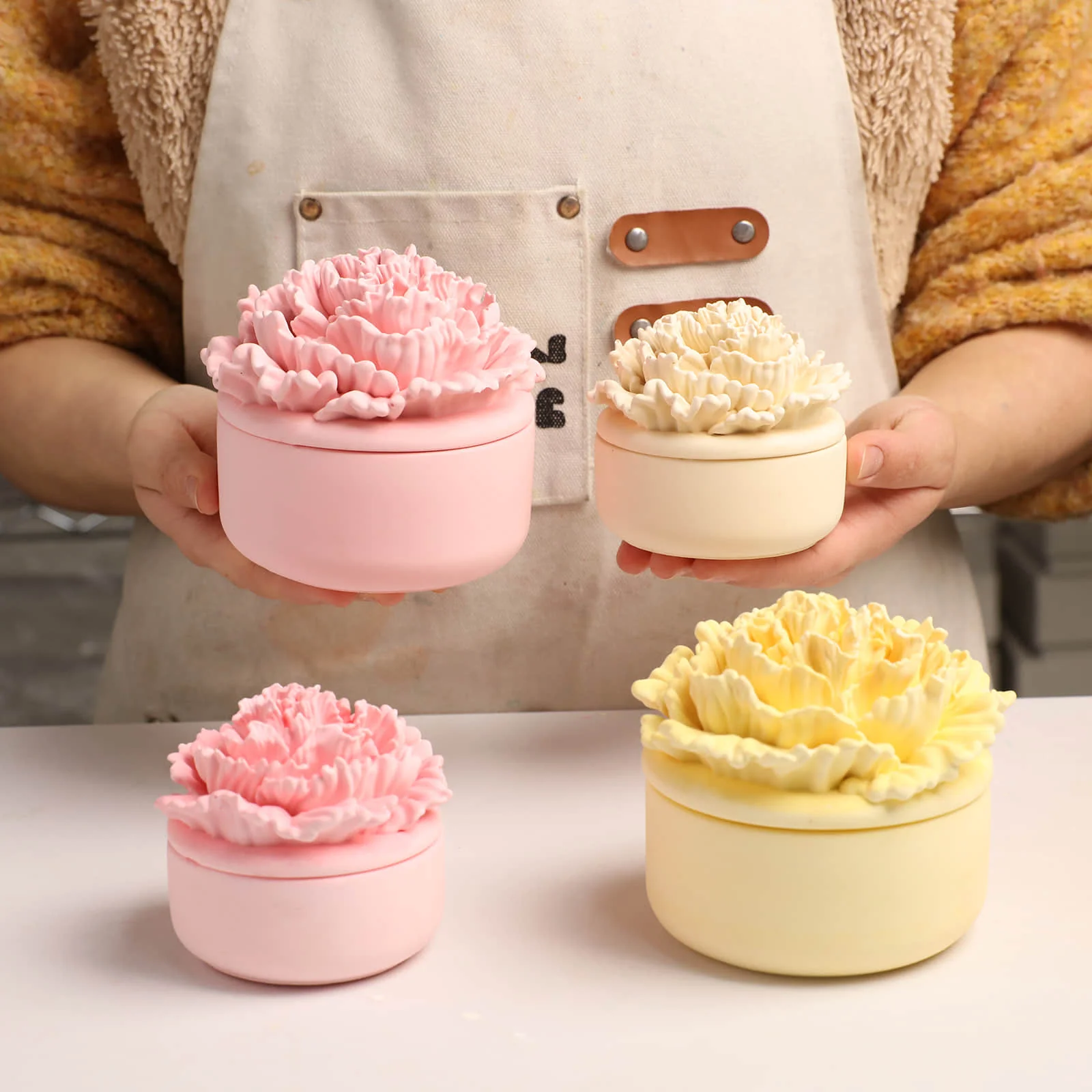 A Little Love Carnation Candle Jar & Candle Refill Silicone Mold Collection - Short - Image 8