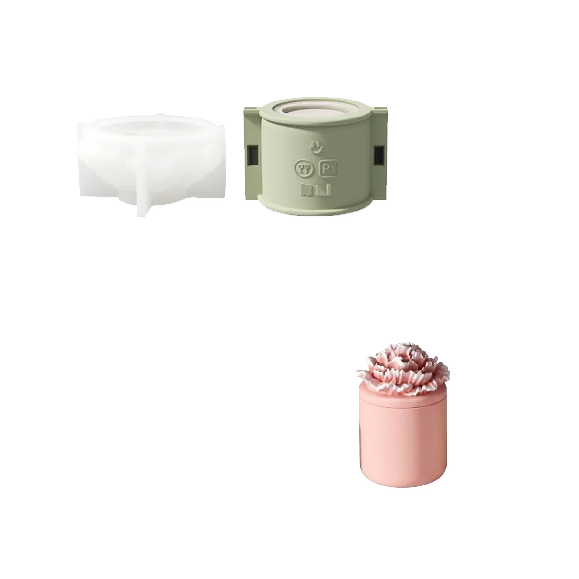 A Little Love Carnation Candle Jar & Candle Refill Silicone Mold Collection - Tall - Image 13