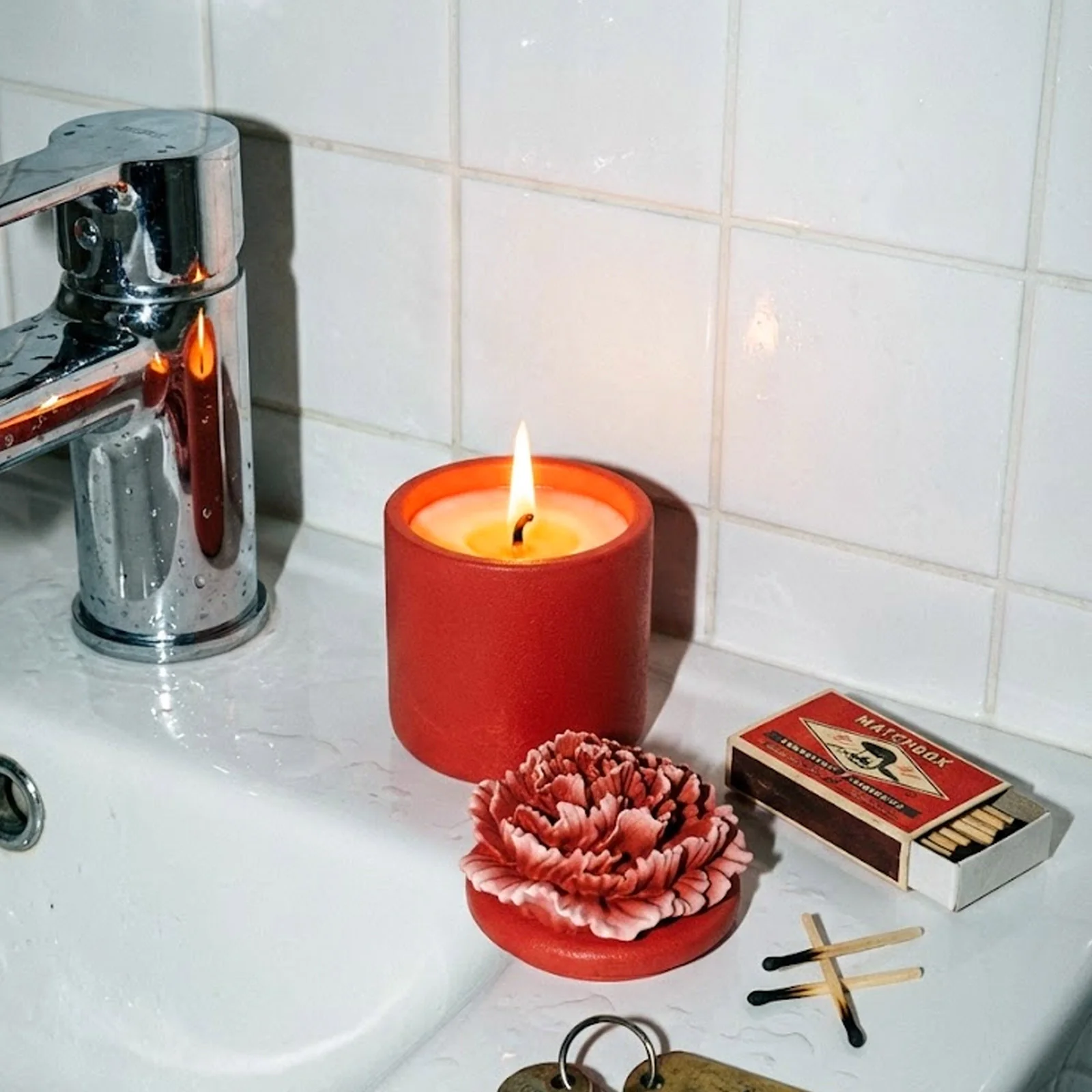 A Little Love Carnation Candle Jar & Candle Refill Silicone Mold Collection - Tall - Image 3