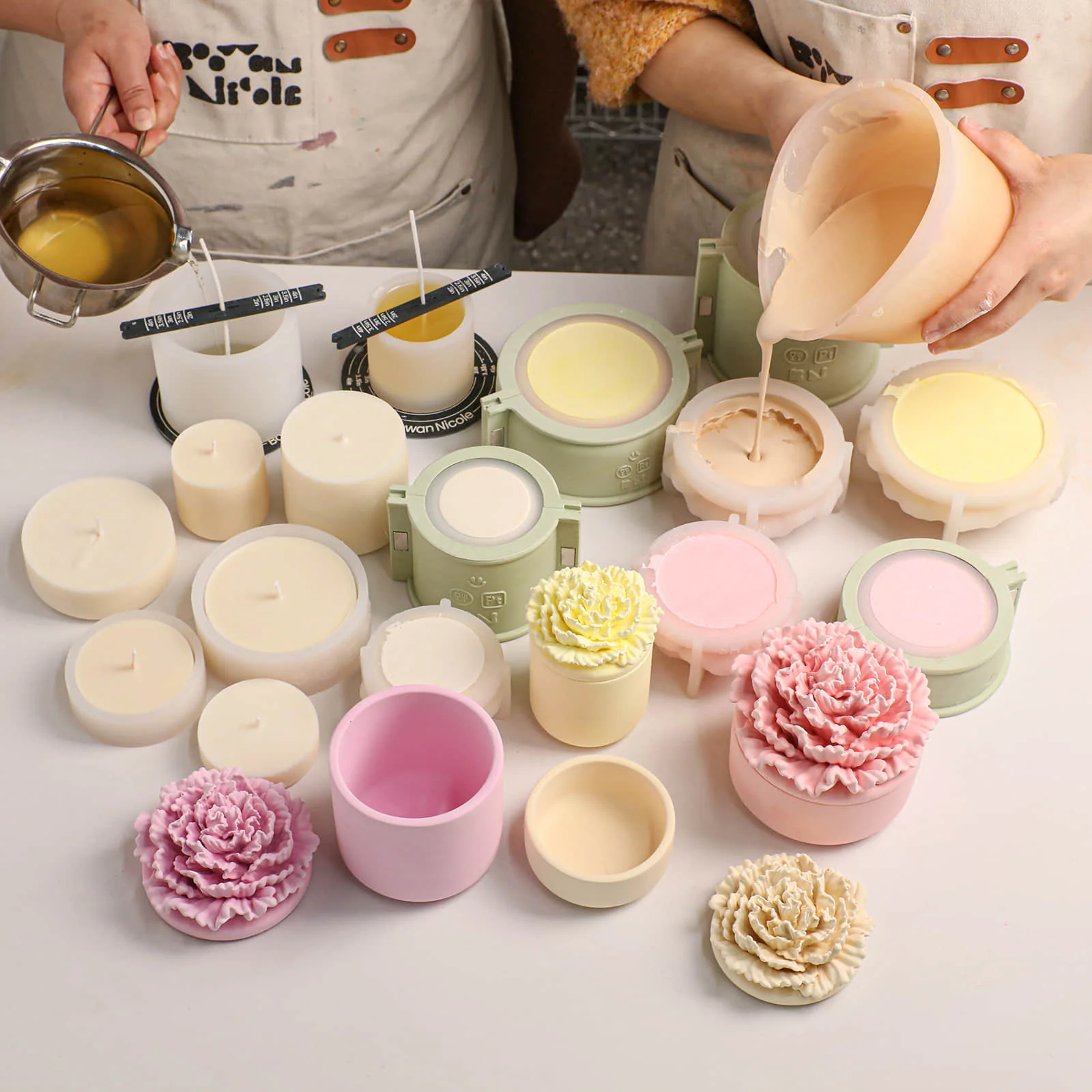A Little Love Carnation Candle Jar & Candle Refill Silicone Mold Collection - Tall - Image 5