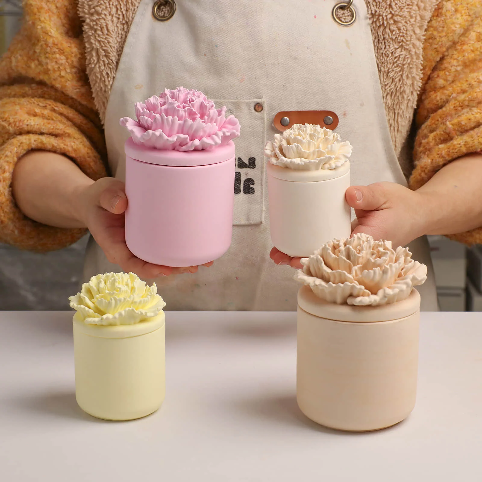 A Little Love Carnation Candle Jar & Candle Refill Silicone Mold Collection - Tall - Image 8