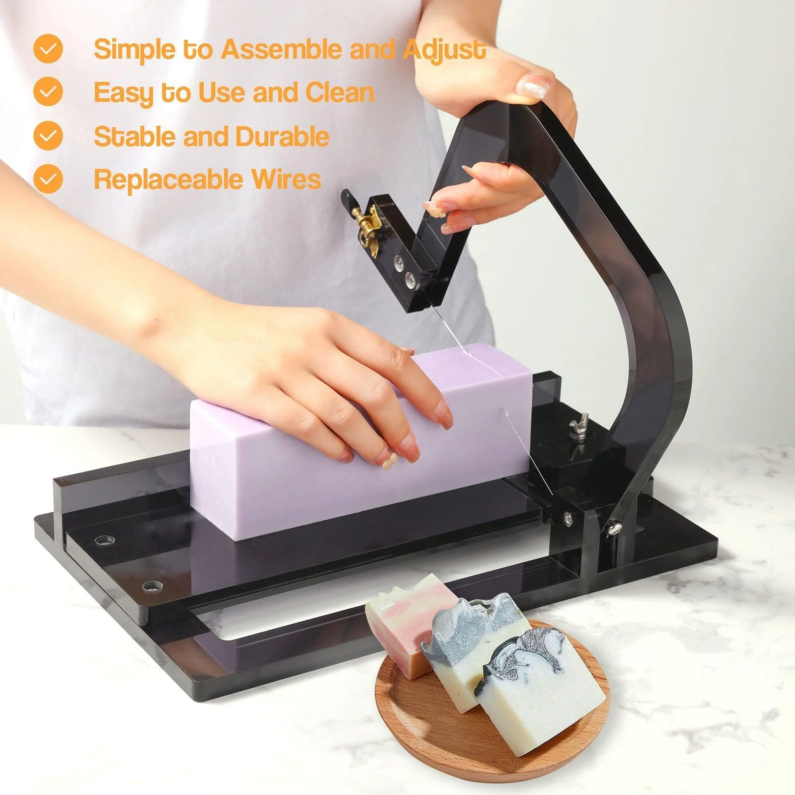 Acrylic Soap Cutter Adjustable Cutting Tool for Handmade Soap Making - Image 6