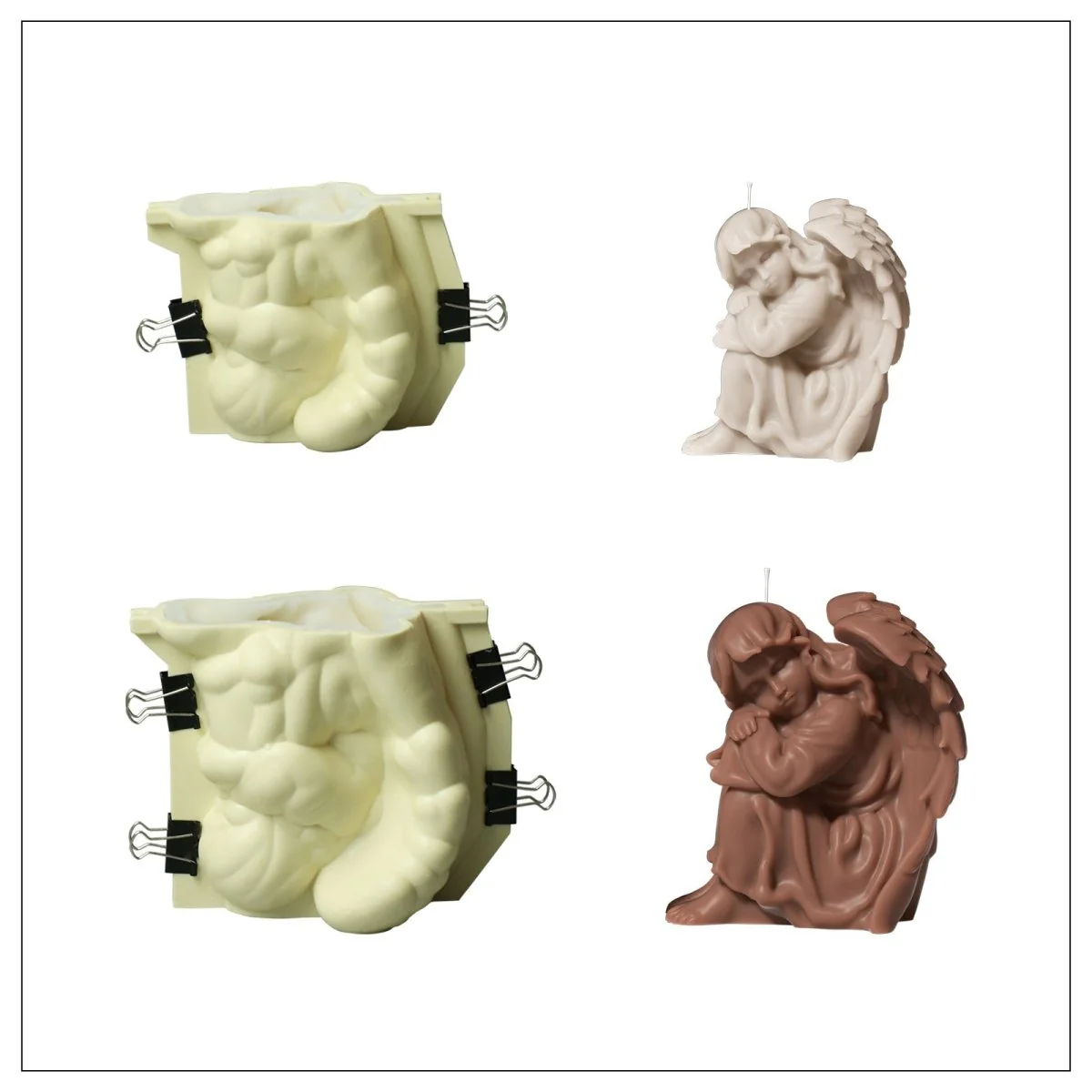 Sleeping Angel Candle Silicone Mold Collection - Image 11