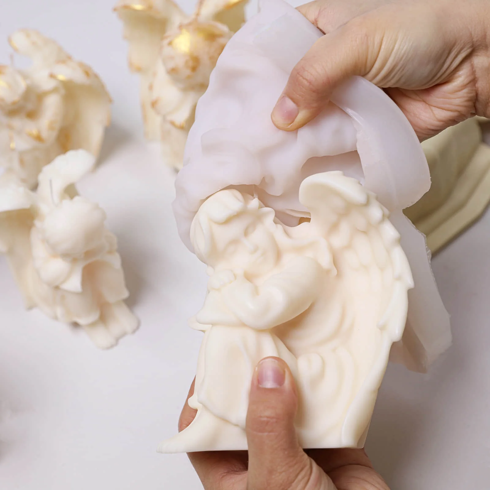 Sleeping Angel Candle Silicone Mold Collection - Image 6