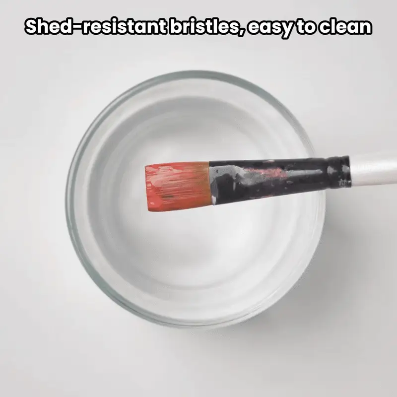 Flat Artist Brush Set - 6 pcs - Image 4