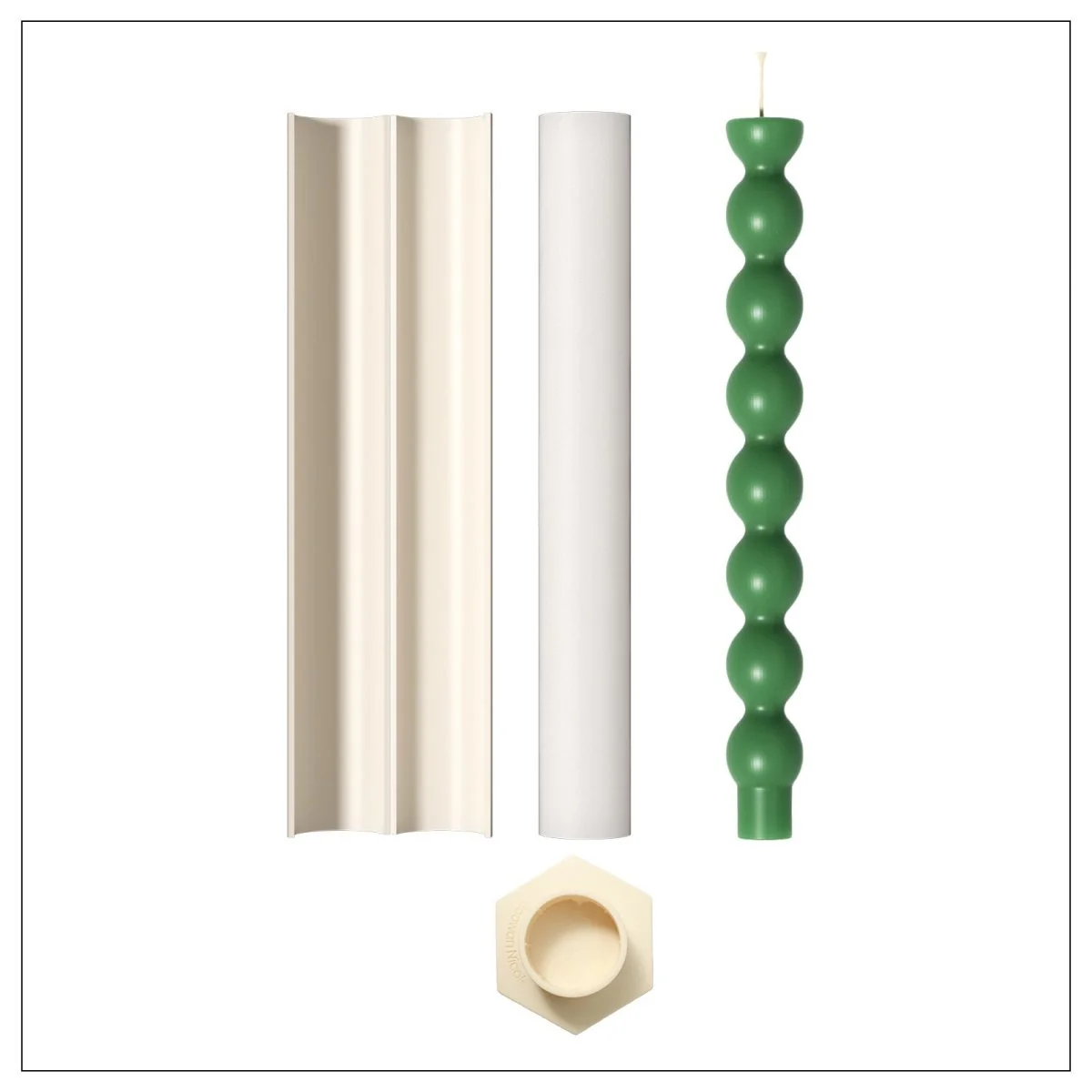 Beadline Taper Candle Silicone Mold - Image 9