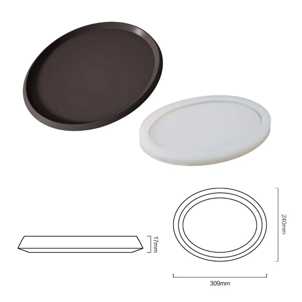 Concrete Oval Tray Silicone Mold - Image 11