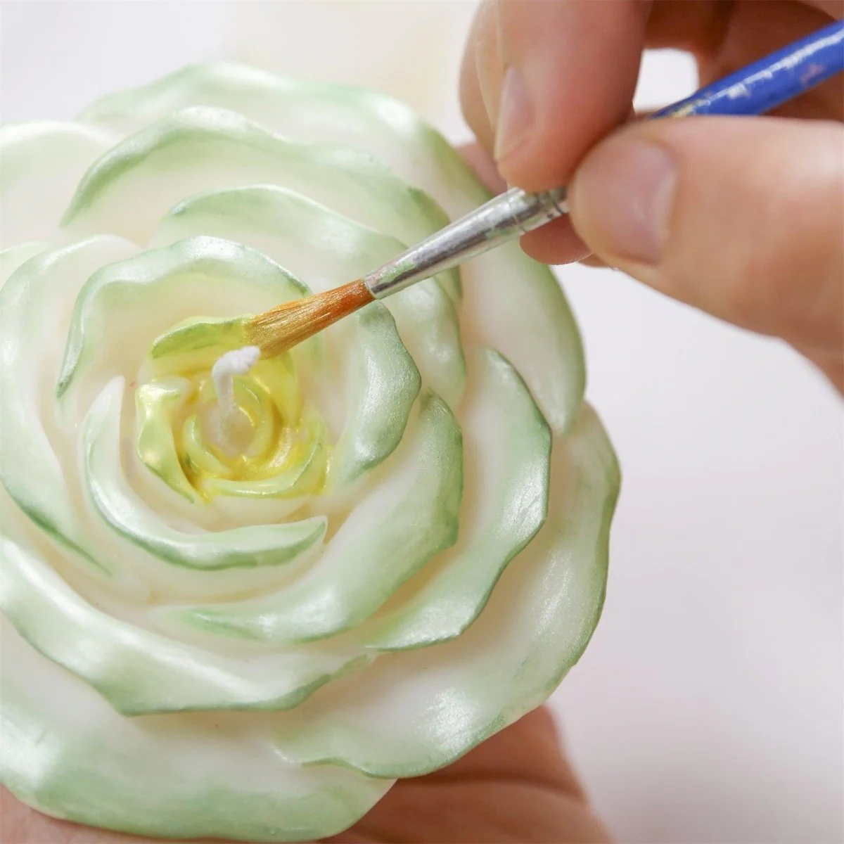 3.5'' Velvet Bloom Rose Candle Silicone Mold - Image 4