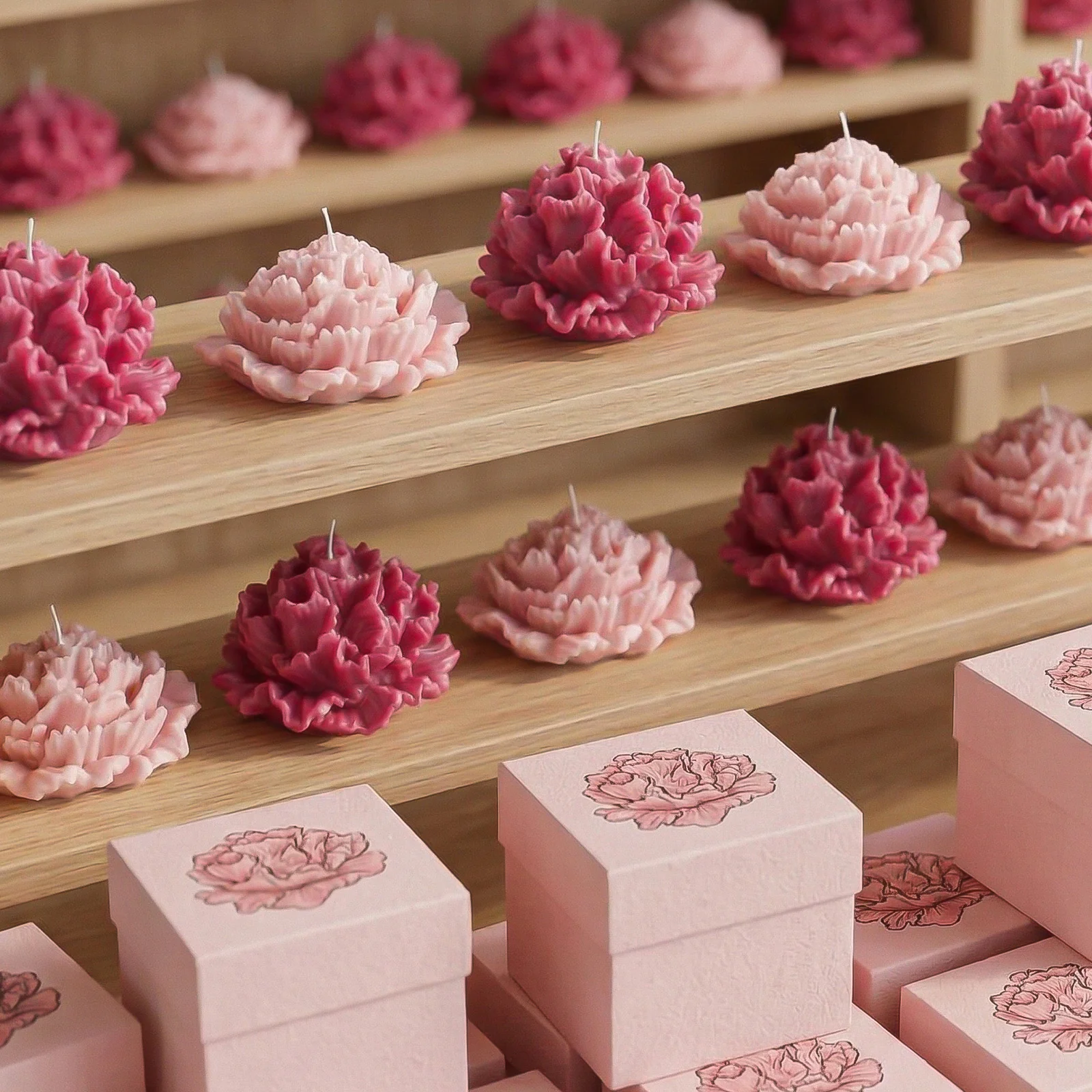 Blooming Carnation Candle Silicone Mold - Image 10
