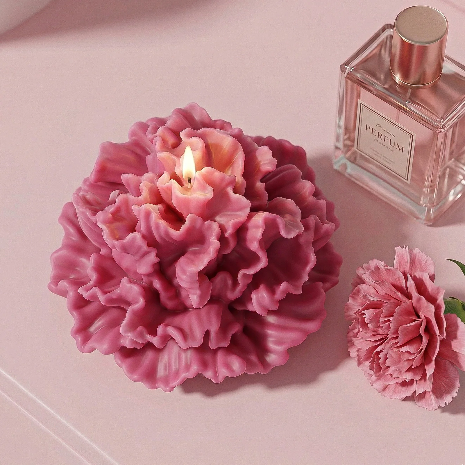 Blooming Carnation Candle Silicone Mold - Image 4