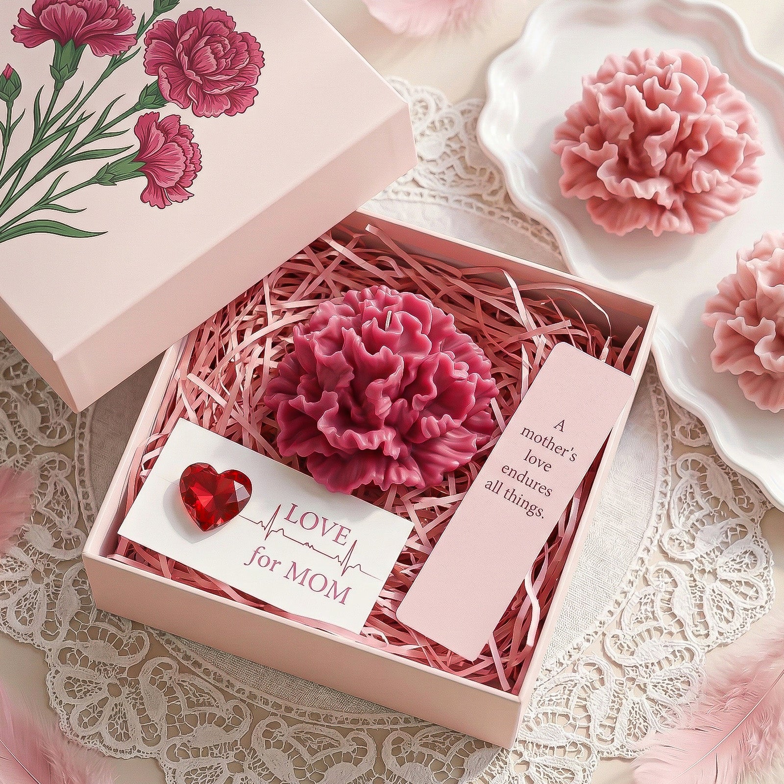 Blooming Carnation Candle Silicone Mold - Image 9