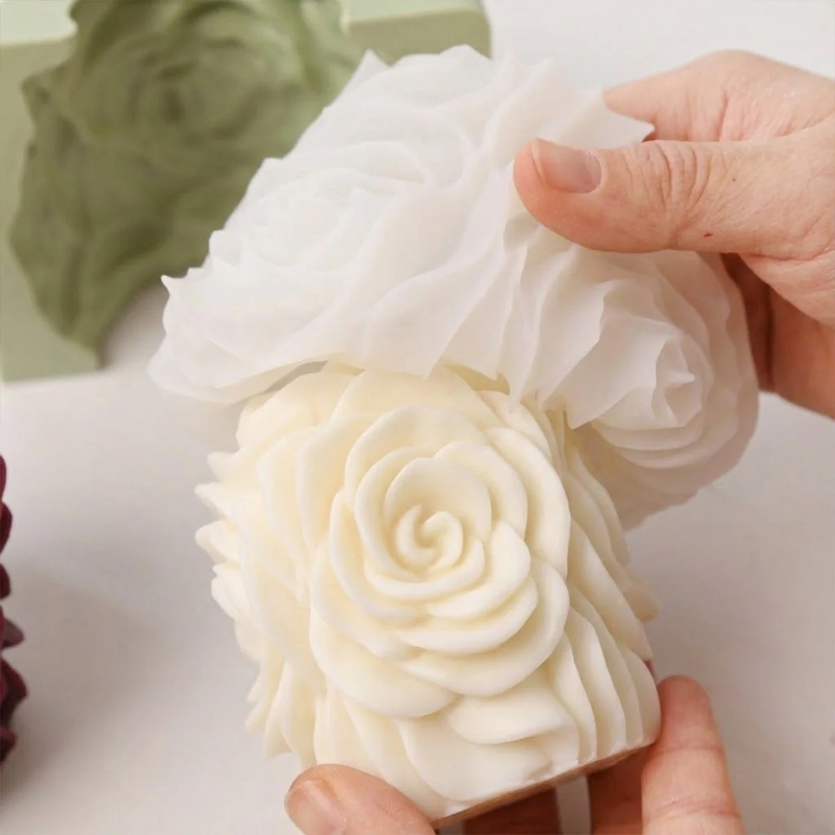 Blossom of Romance Pillar Candle Silicone Mold - Image 5
