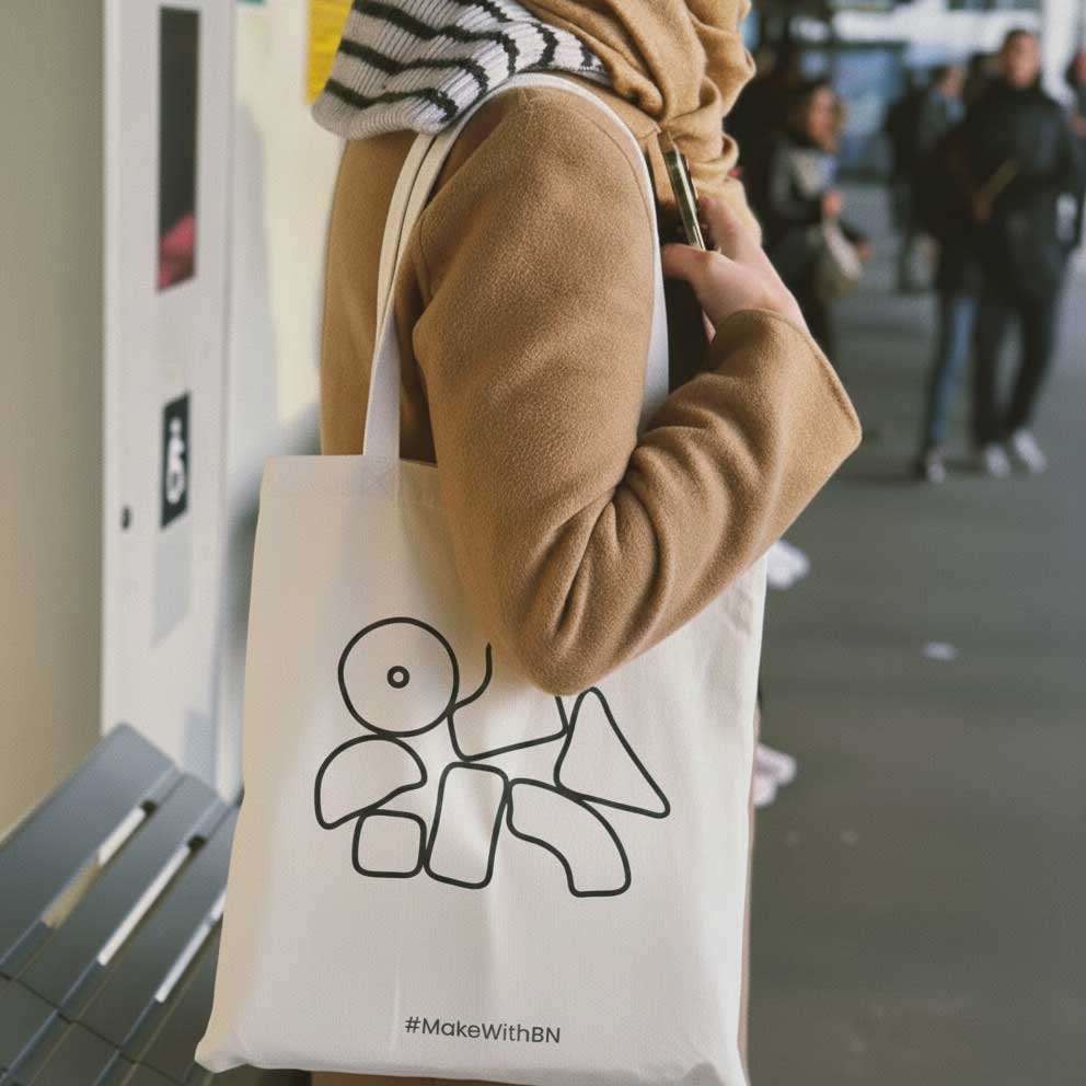 BN Canvas Tote Bag - Image 5