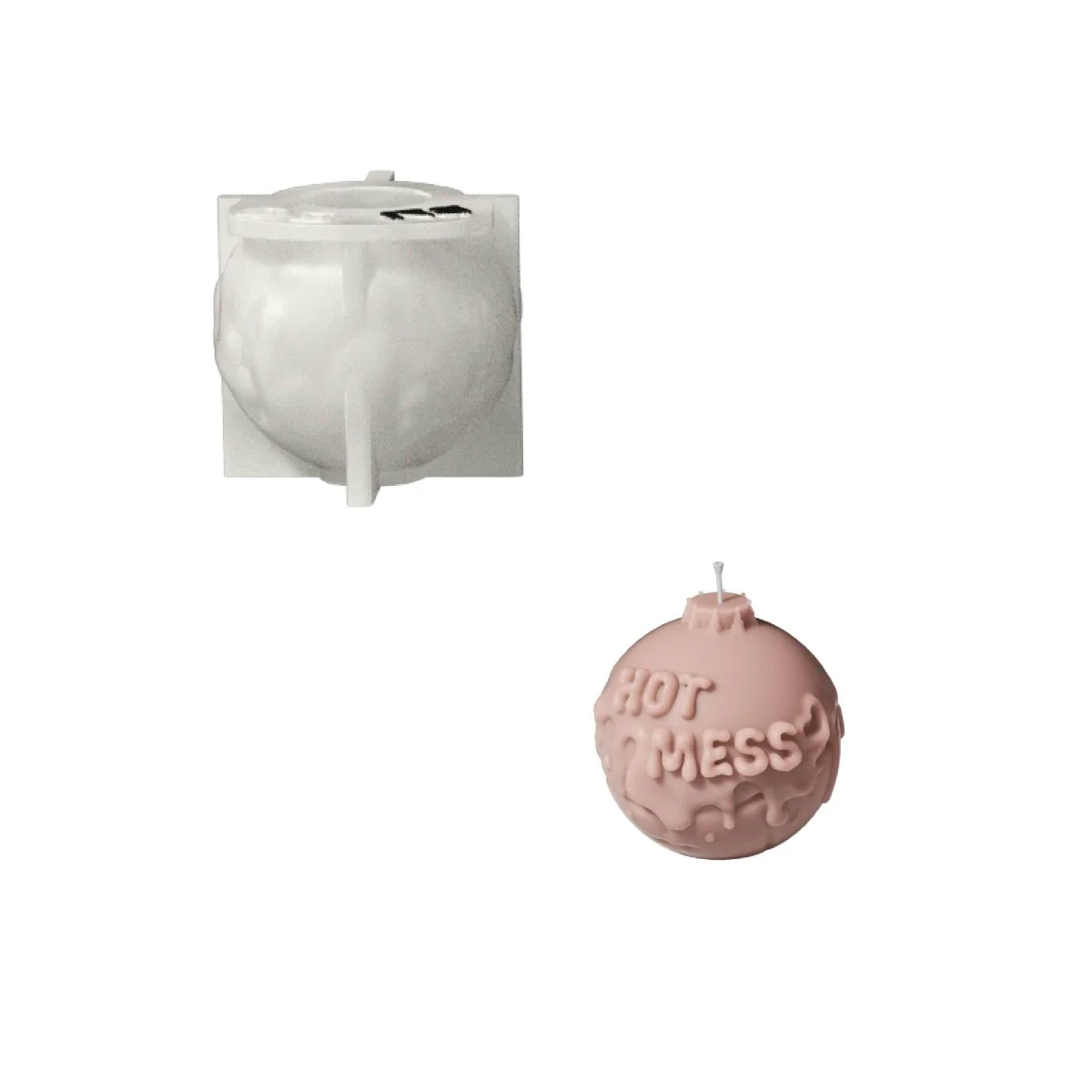 Large Boomy Love Candle Silicone Mold Collection - Image 15