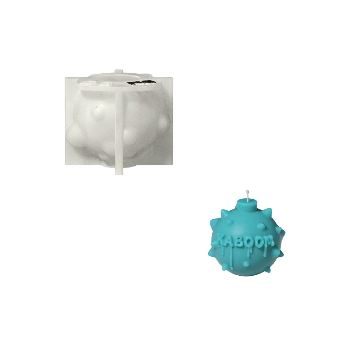 Large Boomy Love Candle Silicone Mold Collection - Image 21