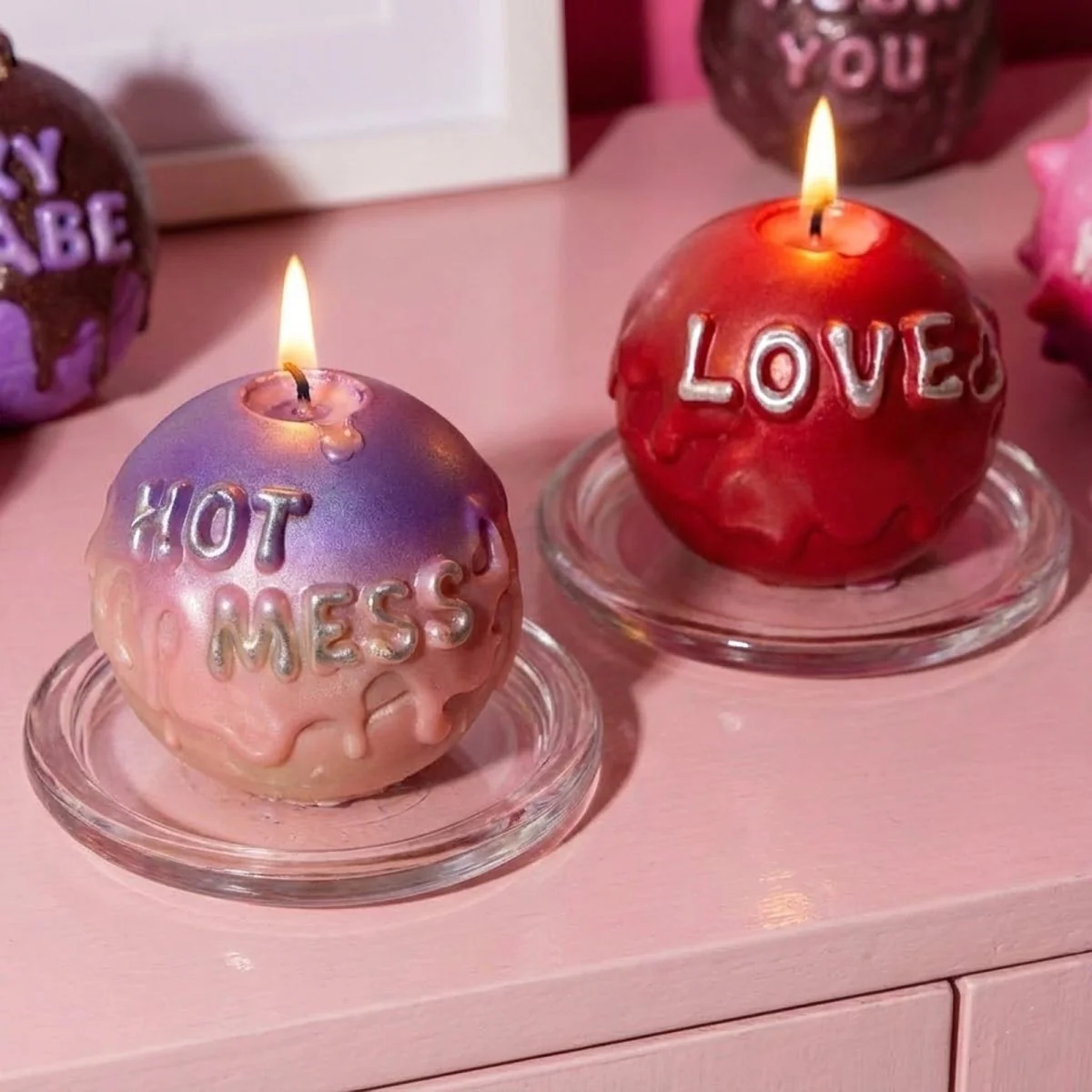 Large Boomy Love Candle Silicone Mold Collection - Image 3